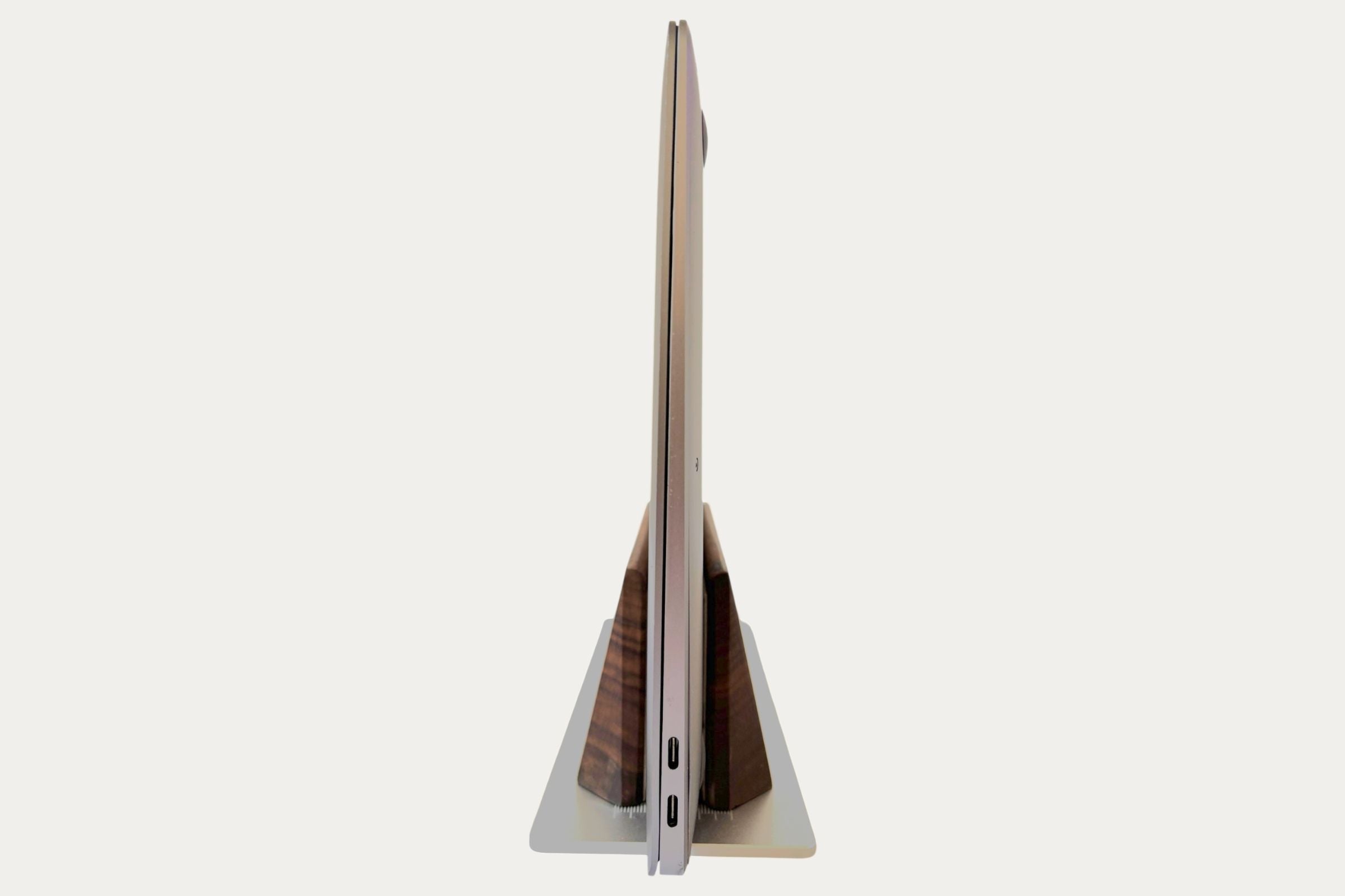 Solid Walnut Vertical Laptop Stand
