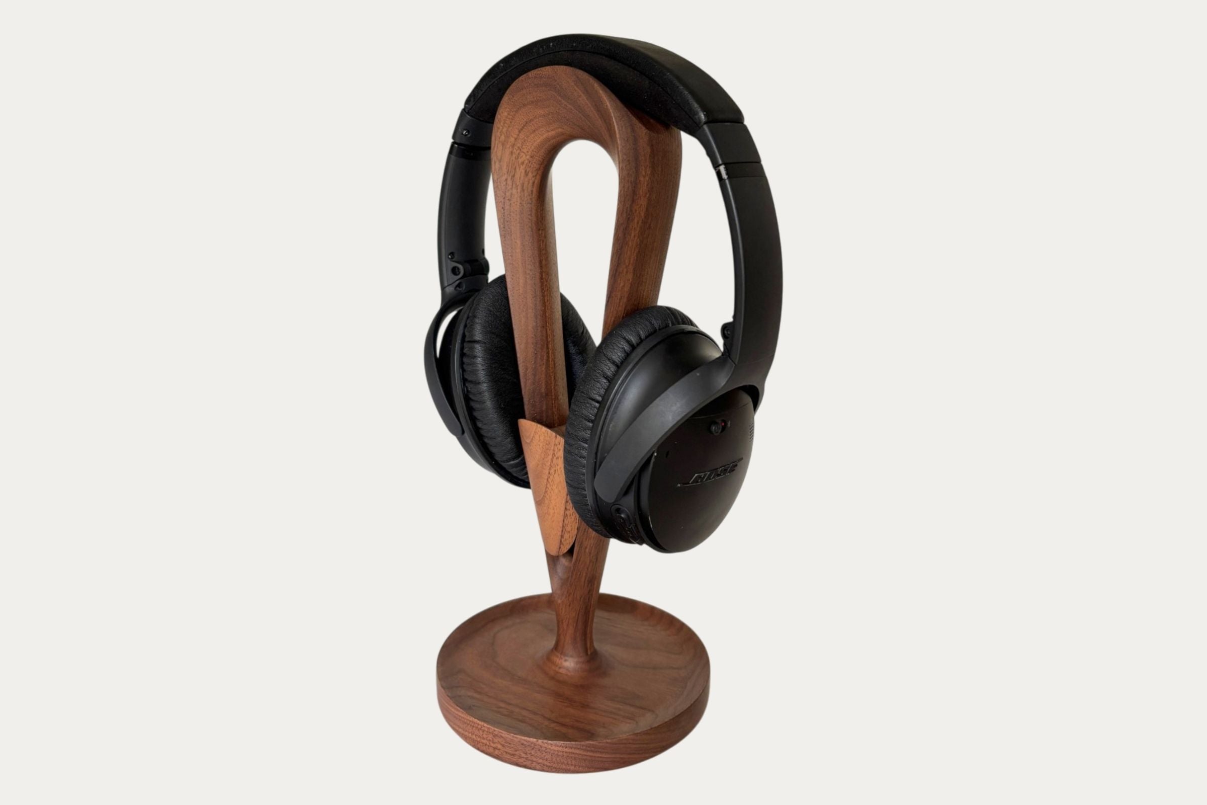 Solid Walnut Headphone Stand