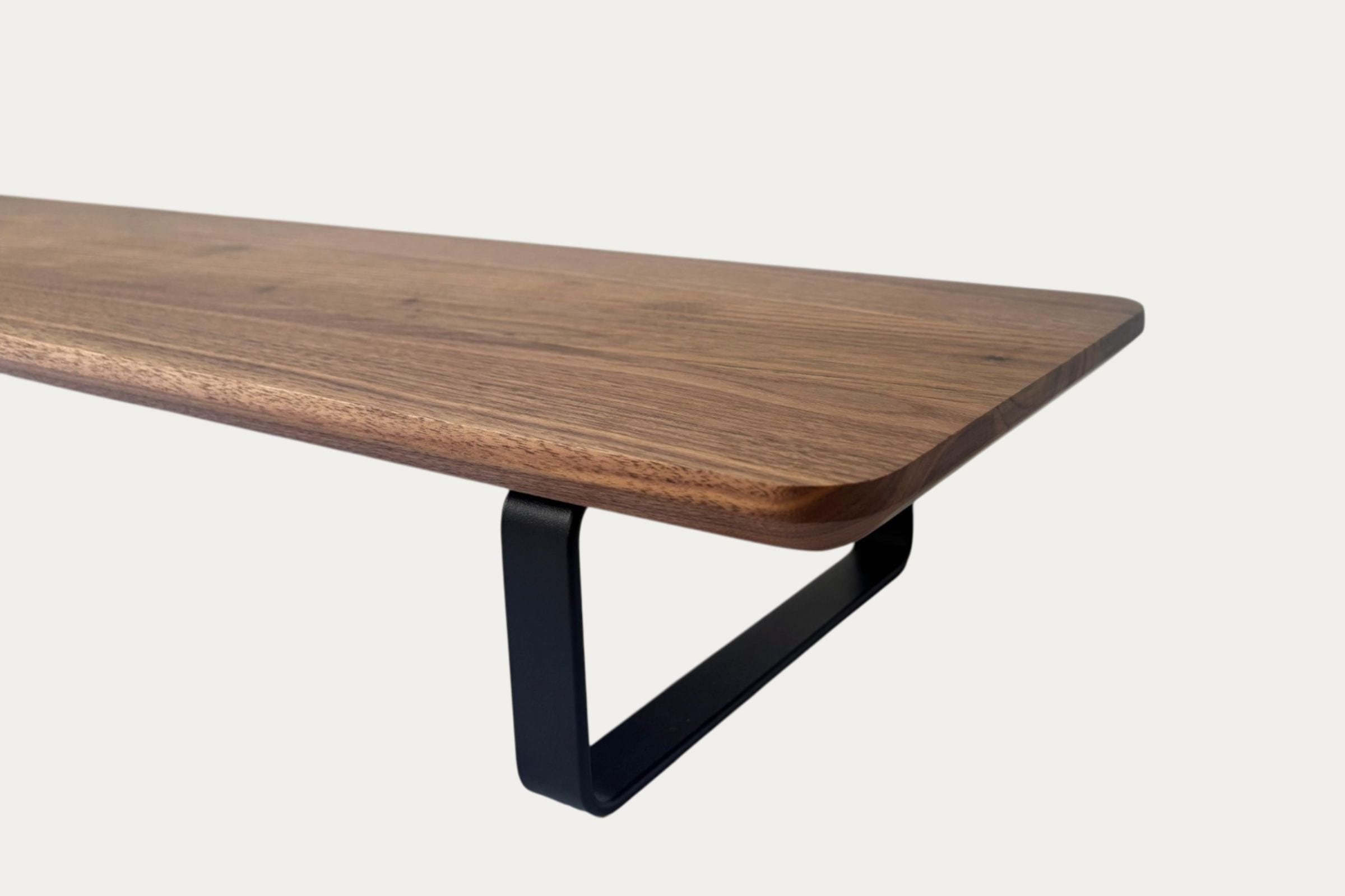 Solid Walnut Desk Shelf