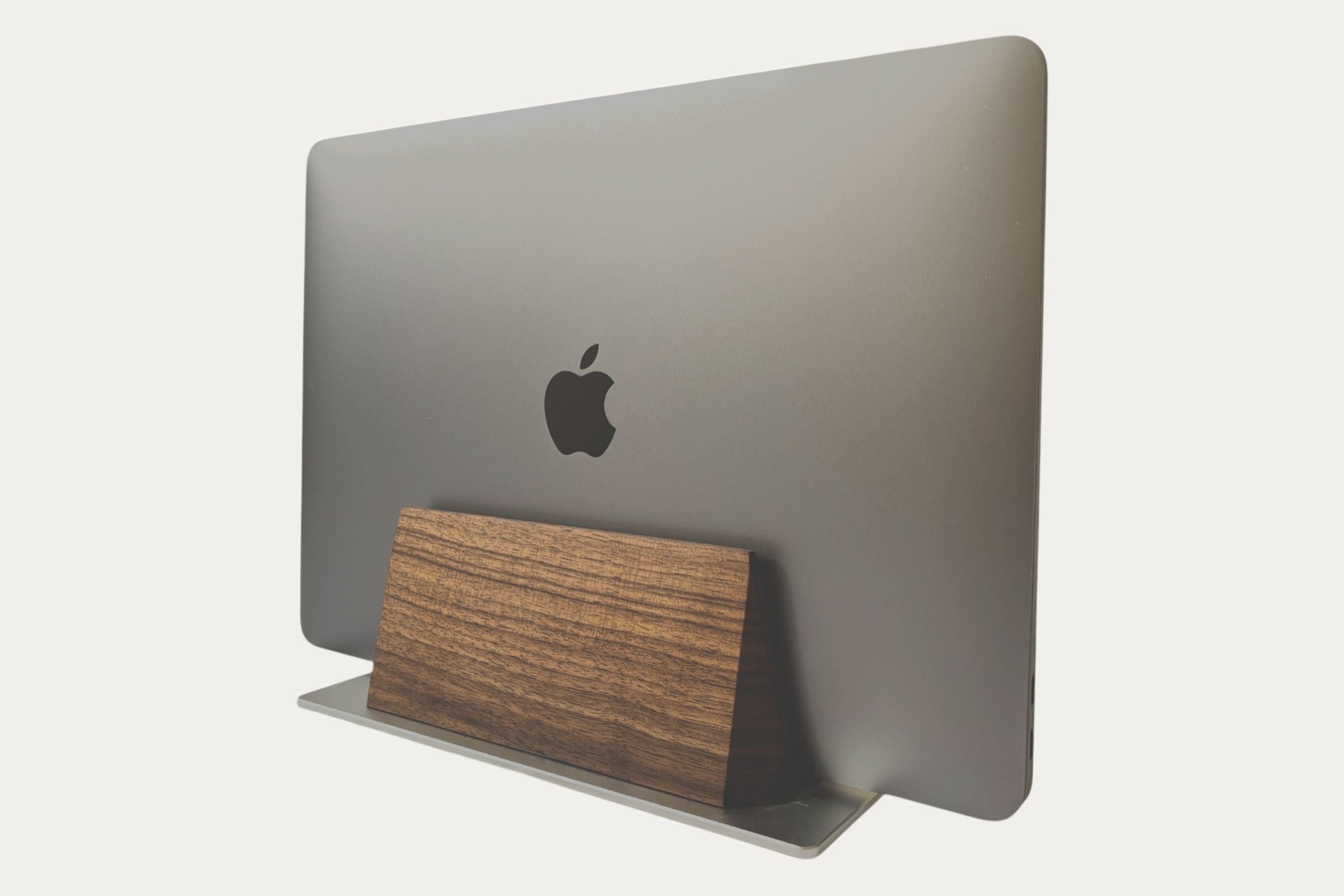 Solid Walnut Vertical Laptop Stand
